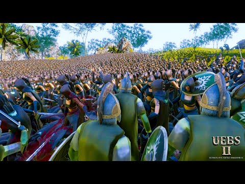7000 LadyBladeAssassins VS 15000 Rohan Soldiers - Ultimate Epic Battle Simulator 2  UEBS 2