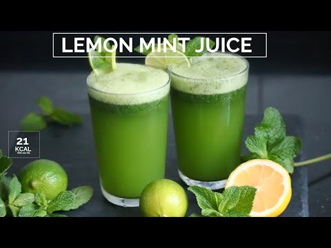 Lemon mint juice - lemon mint lemonade - عصير ليمون نعنع المنعش