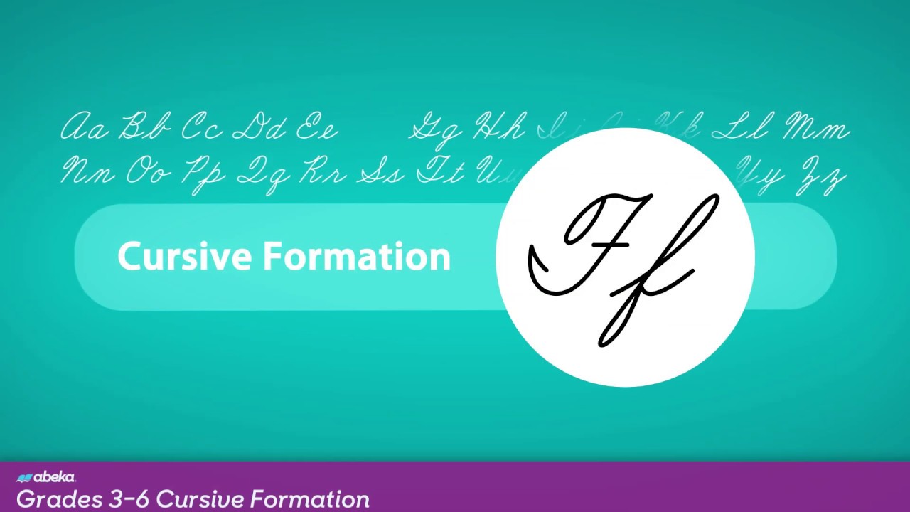 Cursive Writing Digital Teaching Aids