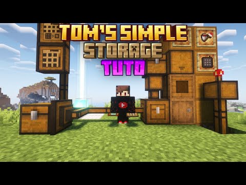 SYSTÈME DE STOCKAGE SIMPLE AUTOMATIQUE SUR MINECRAFT : TUTO MOD TOM'S SIMPLE STORAGE 1.21.11 [FR]