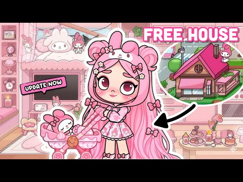 My Melody Built a FREE Small Pink House! 💗🏠| Avatar World | Pazu
