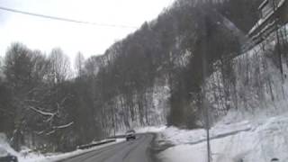 preview picture of video 'Mercer Co. Border WV Rt 52 Snow 02-17-10'