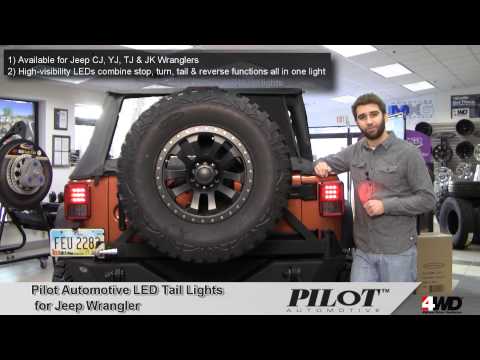 Pilot Automotive LED Tail Lights for Jeep Wrangler