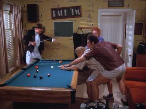 Kramer playing pool