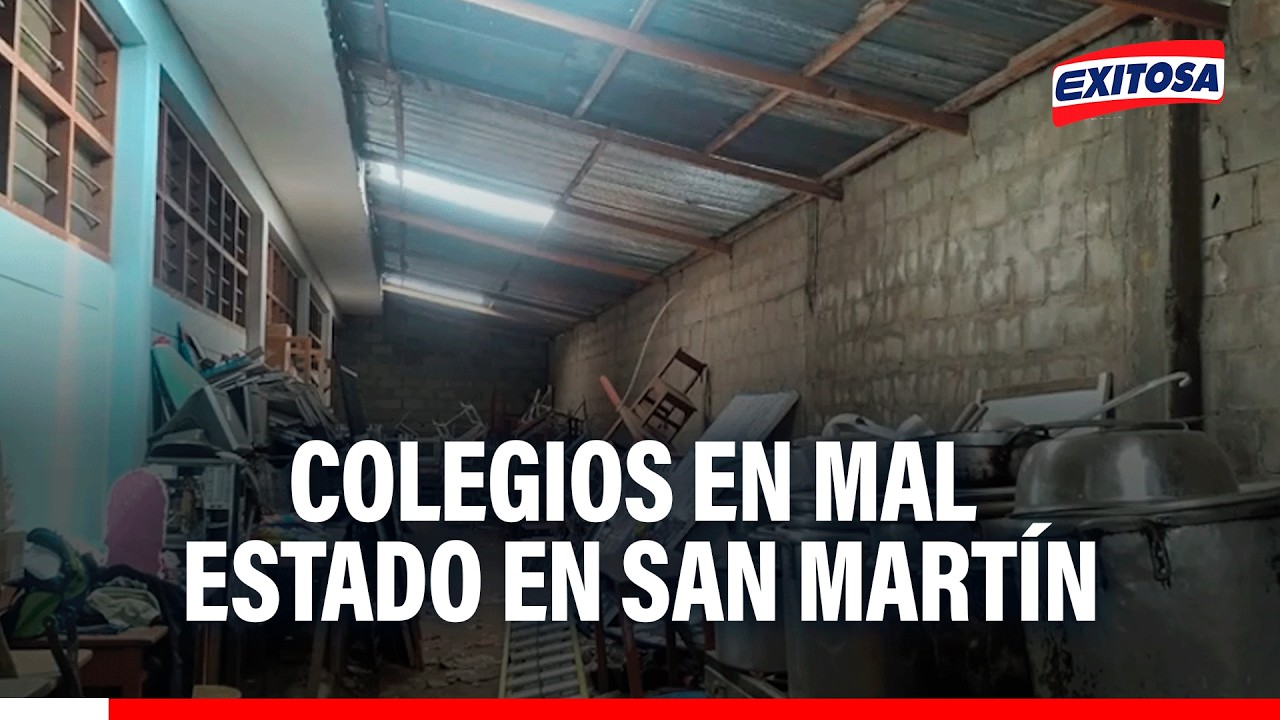 🔴🔵Locales escolares en pésimo estado a días del retorno a clases en San Martín