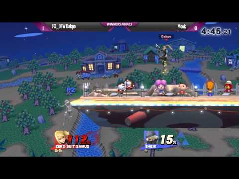 Shockwave 14 Smash 4 - FX_DFW Dakpo (ZSS) vs Mook (Pikachu, Sheik) - Winners Finals