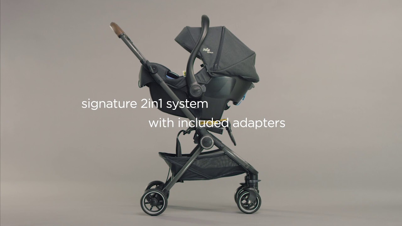 миниатюра 0 Видео о товаре Коляска прогулочная Joie Pact Flex Signature, Granit Bleu (Синий)