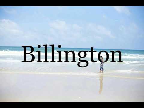 How To Pronounce Billington🌈🌈🌈🌈🌈🌈Pronunciation Of Billington