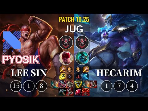 DRX Pyosik Lee Sin vs Hecarim Jungle - KR Patch 10.25