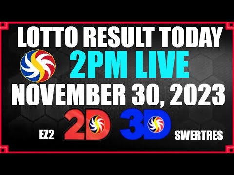 Lotto Result Today 2pm LIVE November 30 2023 #lottoresulttoday