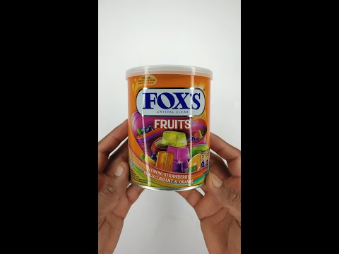 Fox's Crystal Clear Flavored Candy Tin #shorts