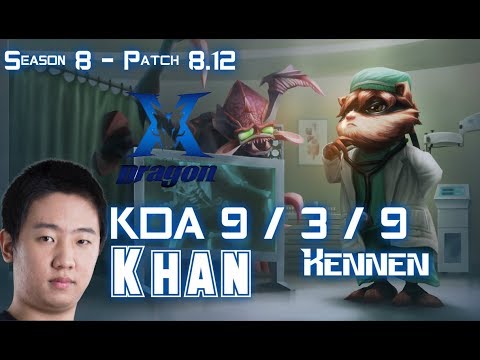 KZ Khan KENNEN vs RUMBLE Top - Patch 8.12 KR Ranked