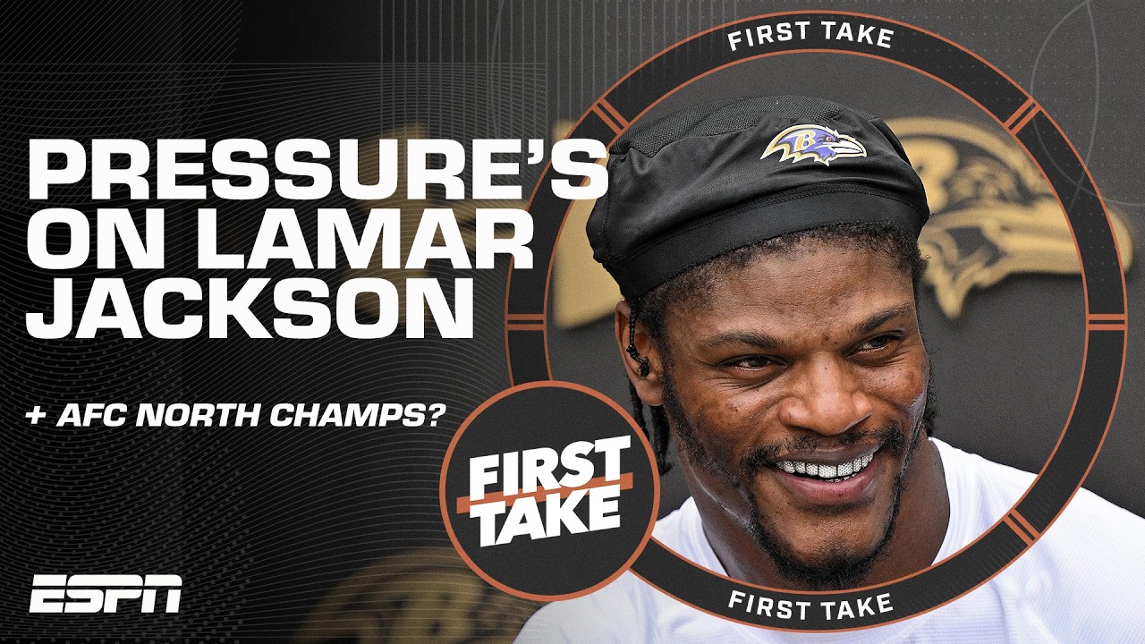 Which AFC North QB has the MOST PRESSURE this season⁉️ Joe Burrow or Lamar Jackson 🤔 | First Take