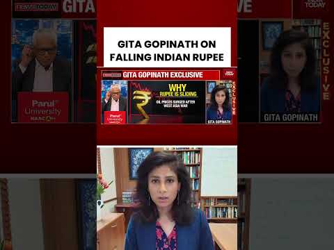 Thumbnail for Falling Indian Rupee: Former IMF Dy MD Gita Gopinath Responds Amid West Asia Crisis #shorts by Gita Gopinath
