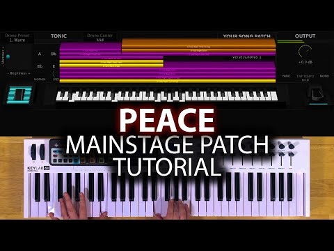 Peace MainStage patch keyboard tutorial- Bethel