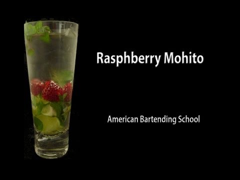 Raspberry Mojito Cocktail Drink Recipe