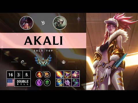 Akali Top vs Camille - NA Challenger Patch 14.14