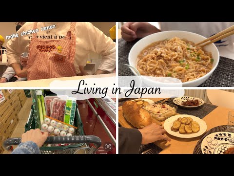 Nisshin Cup Noodle Museum, buy groceries, tomato sparerib for dinner | japan vlog