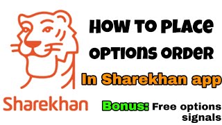 How to buy/sell options in Sharekhan mobile app || how to trade bank nifty in Sharekhan app
