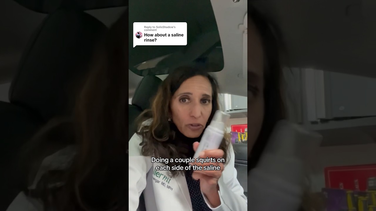 Why it’s important to use a saline spray