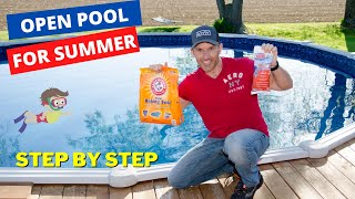 How to open your above ground pool for summer (step by step)