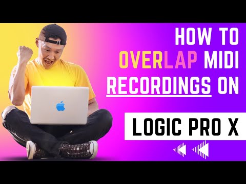 Logic Pro X Tutorial: "How To Overlap / Overlay / Merge MIDI Recordings", Screen Demonstration
