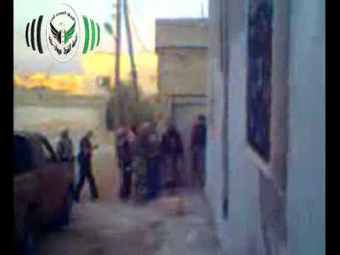 رصد الطيران الحربي في معرة النعمان من قبل كتيبة مروان حديد