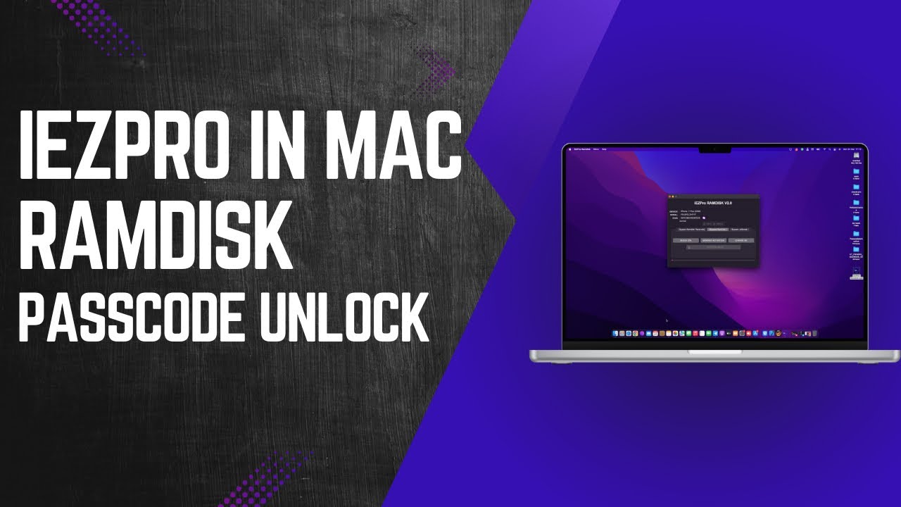iEZPro Bypass Ramdisk in Mac (Passcode With Signal Full Bypass) iOS 15-17 Supported iPhone 6s-X