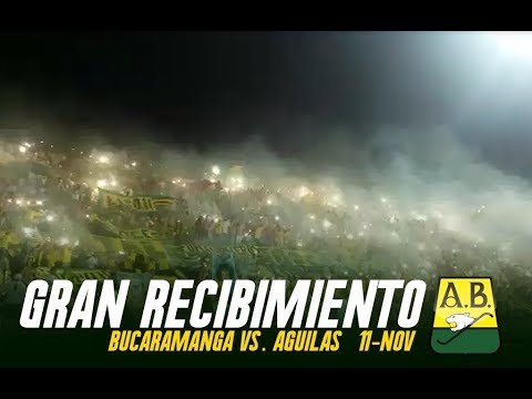 "Gran recibimiento + Tapatribuna - B/manga Vs. Aguilas 11/Noviembre - FORTALEZA LEOPARDA SUR 2017" Barra: Fortaleza Leoparda Sur • Club: Atlético Bucaramanga