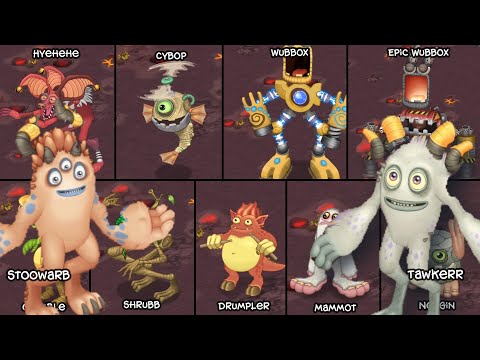 Earth Island Full Song but Each Monster is Zoomed in! (Sounds Better)