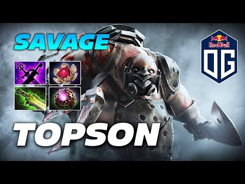 TOPSON MEGA PUDGE | SAVAGE GAME | Dota 2 Pro Gameplay