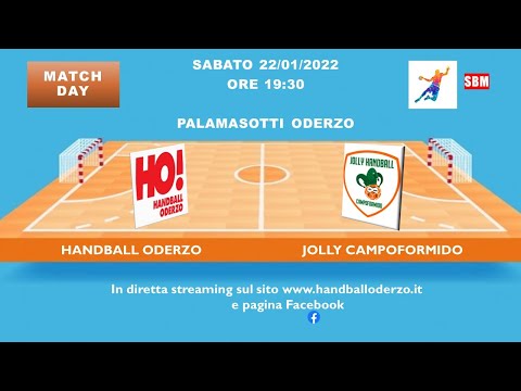 Pallamano Serie B -1° Giornata Ritorno HANDBALL ODERZO - JOLLY CAMPOFORMIDO