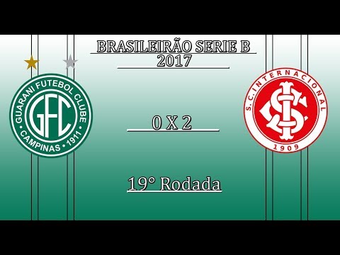 Guarani 0 x 2 Internacional - 19° Rodada - Brasileirão Série B - 2017