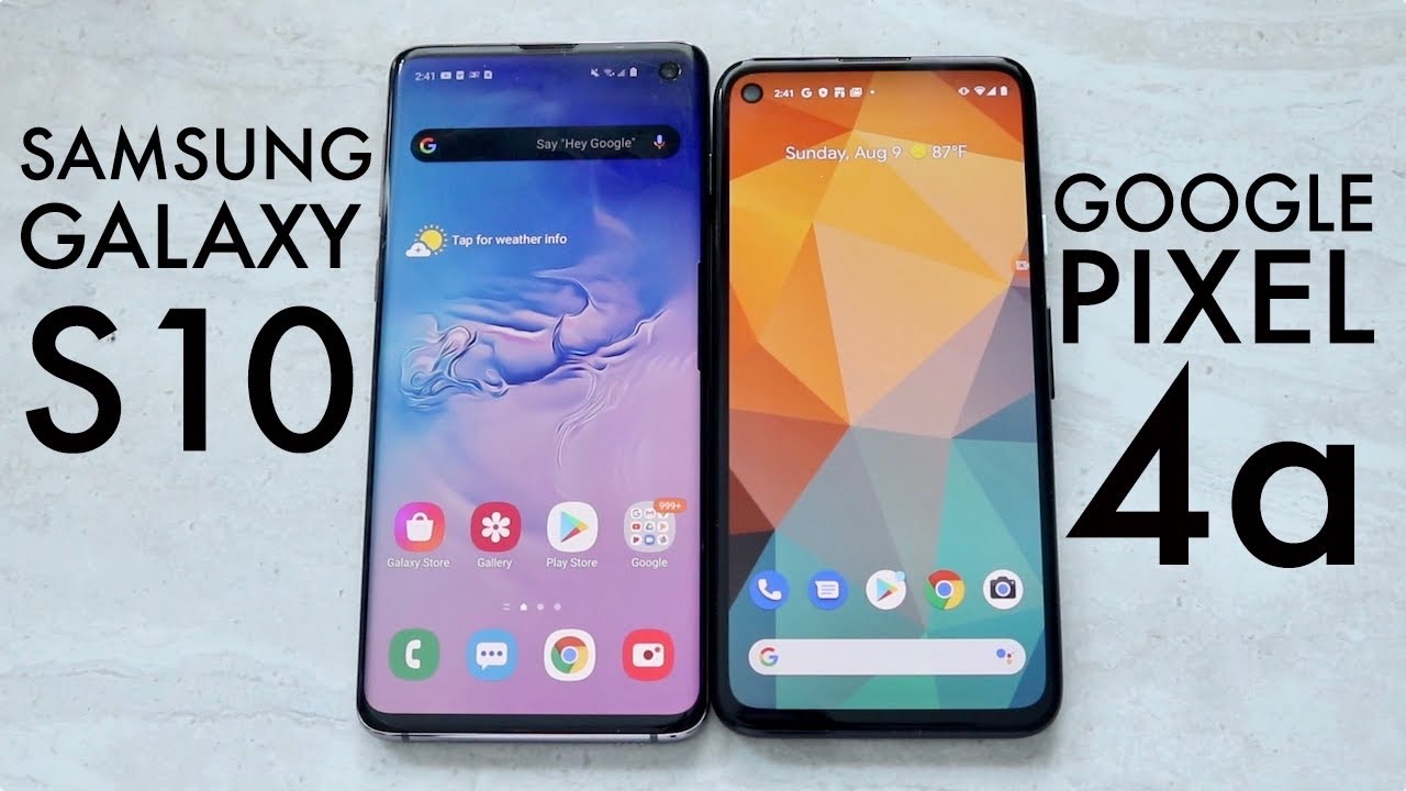 Google Pixel 4a Vs Samsung Galaxy S10! (Comparison) (Review)