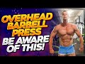 Overhead barbell press- yes or no?