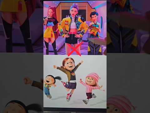 🦄 Zoey X Agnes! Huntrix as Gru's girls 🥰 #kpopdemonhunters #despicableme #huntrix #zoey #art