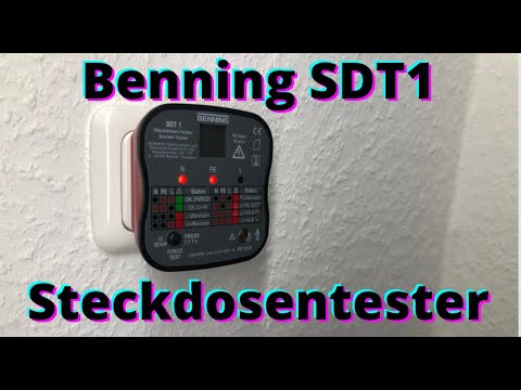 Steckdosentester Benning SDT 1 - Elektroinstallation überprüfen / FI-Tester RCD Test