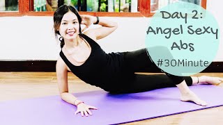 DAY 2: SEXY ANGEL ABS | 30 Minute Challenge | Pilates With Hannah