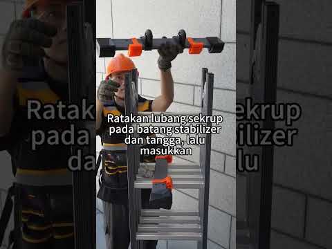Gambar Fixsteps Tangga Lipat Aluminium 6.97 Meter 4x6 Step - Abu-Abu