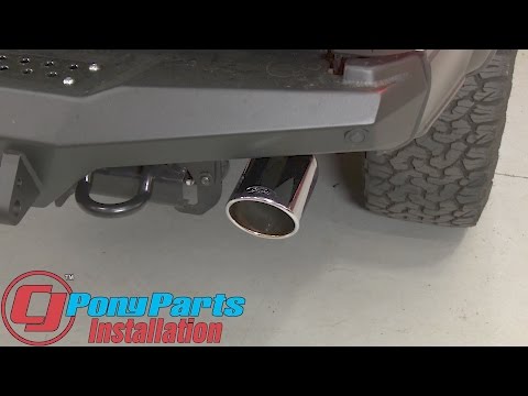 F-150 Raptor Ford Performance Dual Rear Exit Touring Cat-Back Chrome Tips 2017 Installation