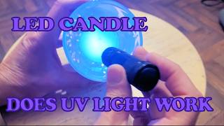 LED Light Up Candle - Does UV light trigger it?