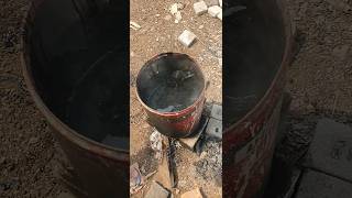 Bitumen work at expansion joint #bitmen work