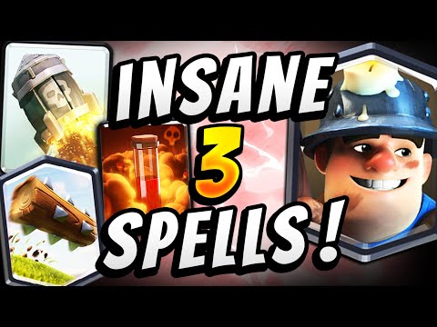 NO ONE EXPECTS THIS! CRAZY MINER POISON ROCKET — Clash Royale