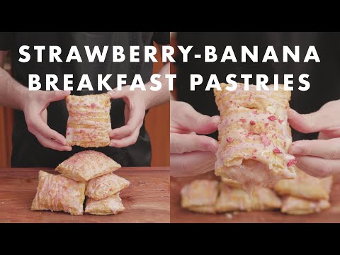 Strawberry-Banana Breakfast Pastries Recipe