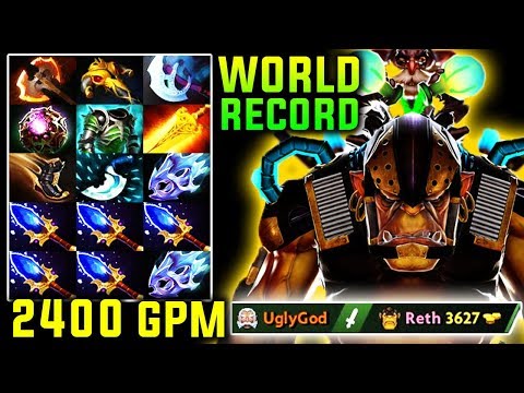 7MIN RADIANCE = NEW WORLD RECORD!! 2400 GPM FARMING MONSTER ALCHEMIST DOTA 2