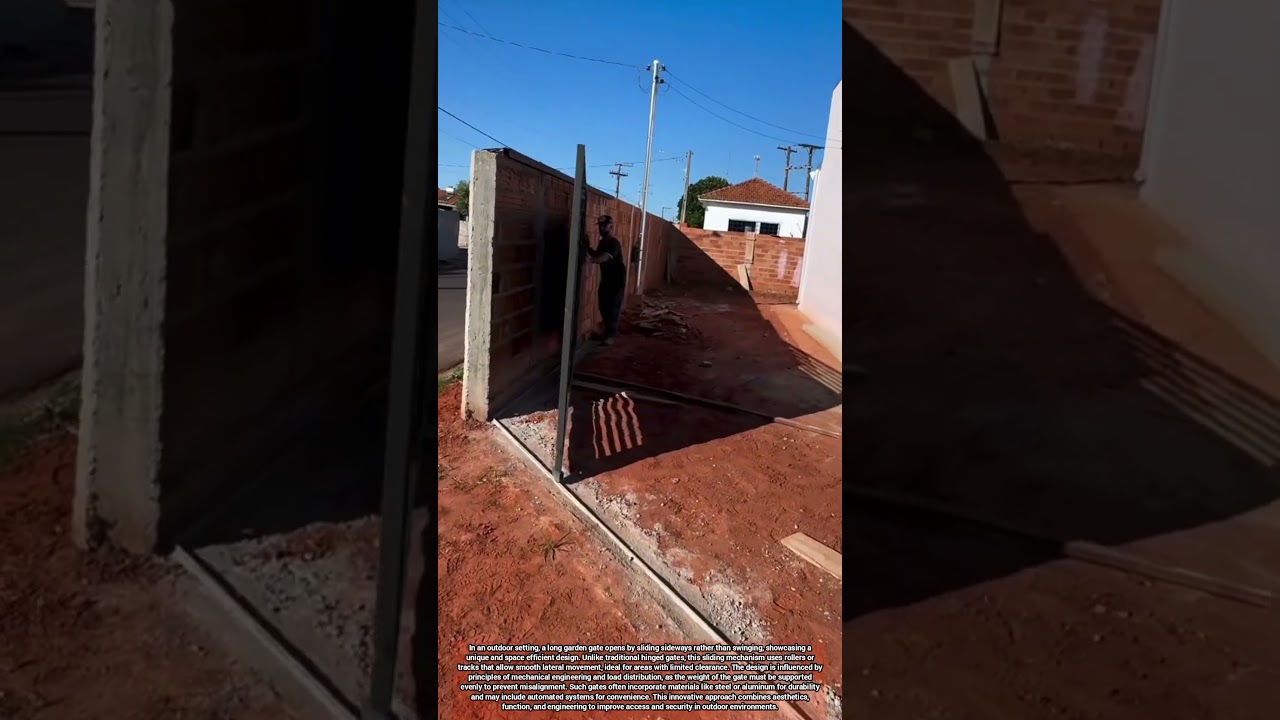 Space Saving Side Sliding Garden Gate Design for Efficient Outdoor Access