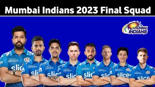 IPL 2023 - Mumbai Indians Final Squad For IPL 2023 | MI Squad 2023 | Only On Cricket #mumbaiindians