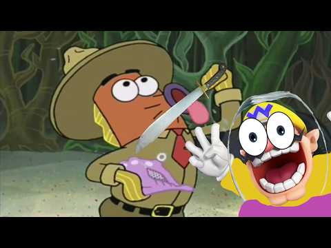 Wario dies after the magic conch shell orders Spongebob and Patrick to kill him