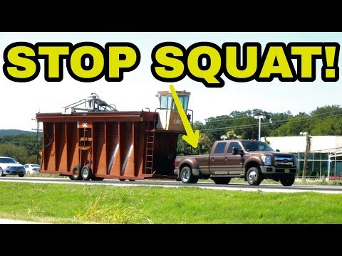 Stop squat while towing heavy!  WATCH THIS!  TIMBREN