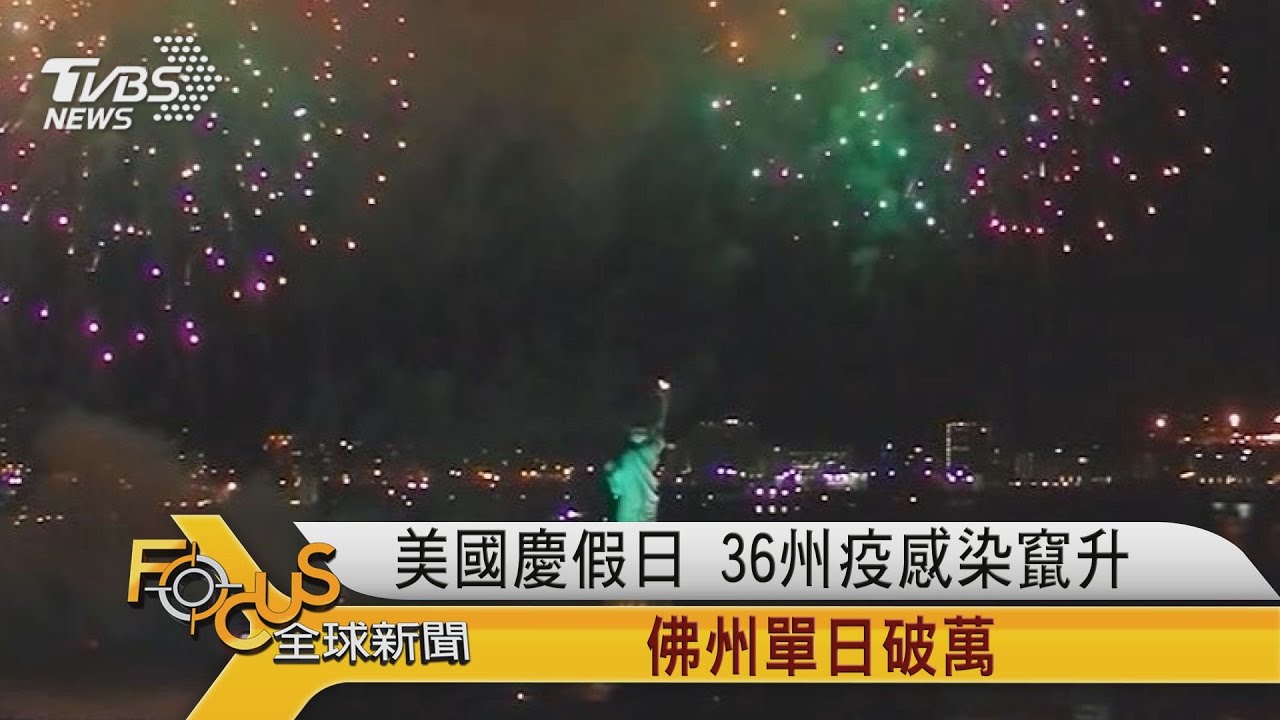 美國慶假日36州感染竄升 佛州單日破萬